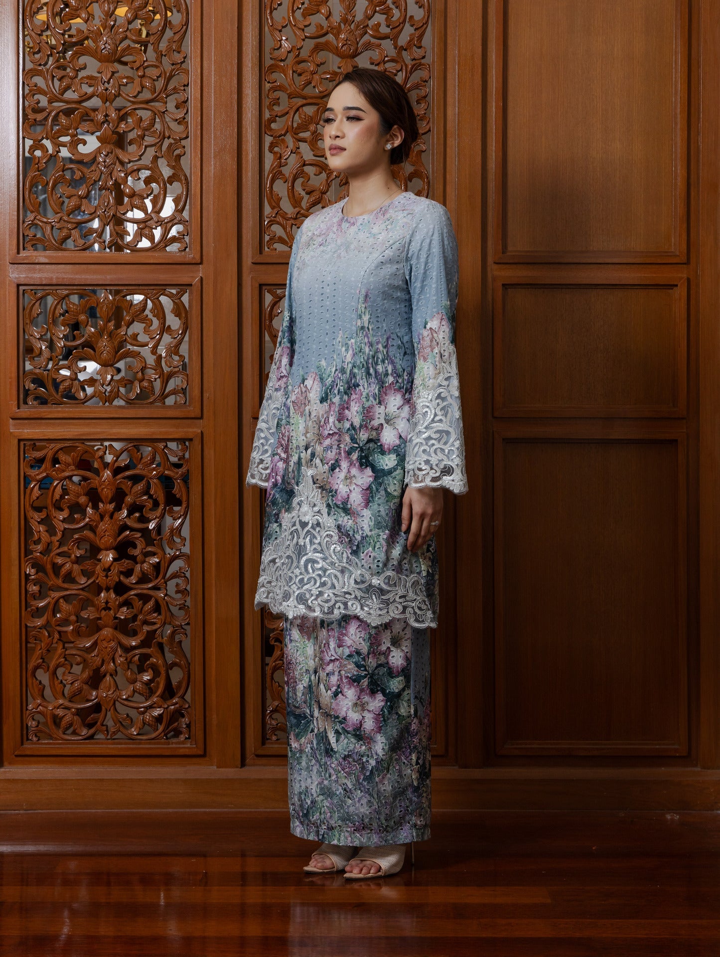 {LIMITED EDITION} Lynnie Kurung Modern - Ash Blue EMANUEL FEMME