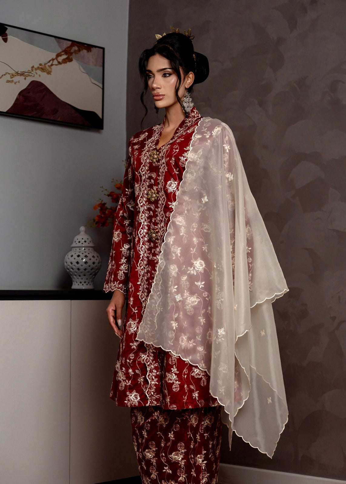 Qaseh Kebarung Classic - Maroon emanuelfemme