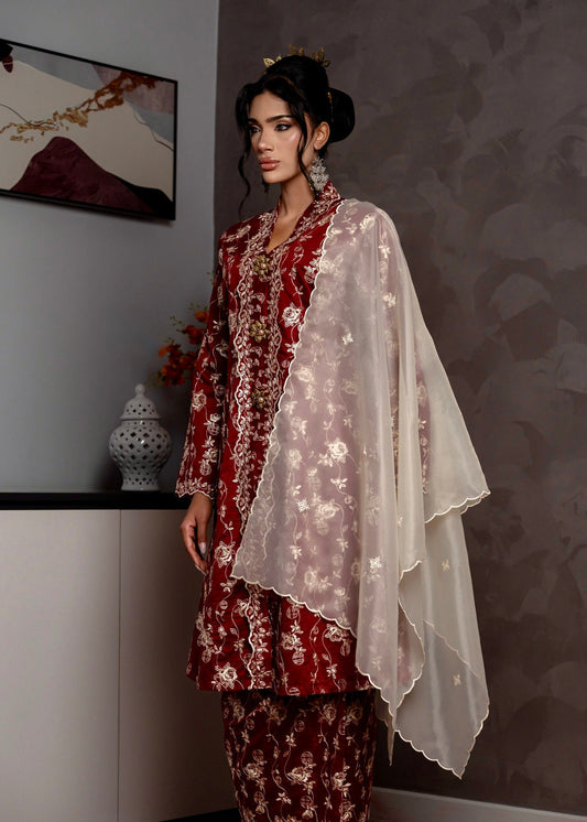 Qaseh Kebarung Classic - Maroon emanuelfemme