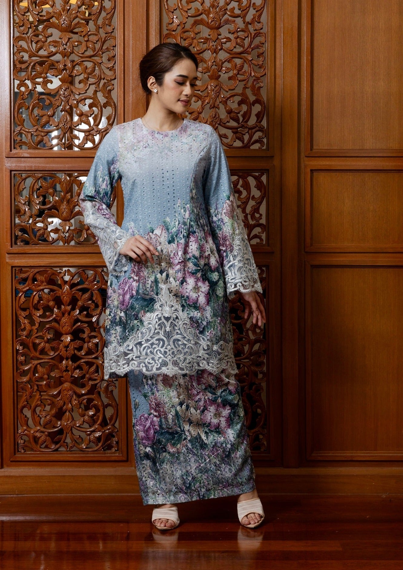 {LIMITED EDITION} Lynnie Kurung Modern - Ash Blue EMANUEL FEMME
