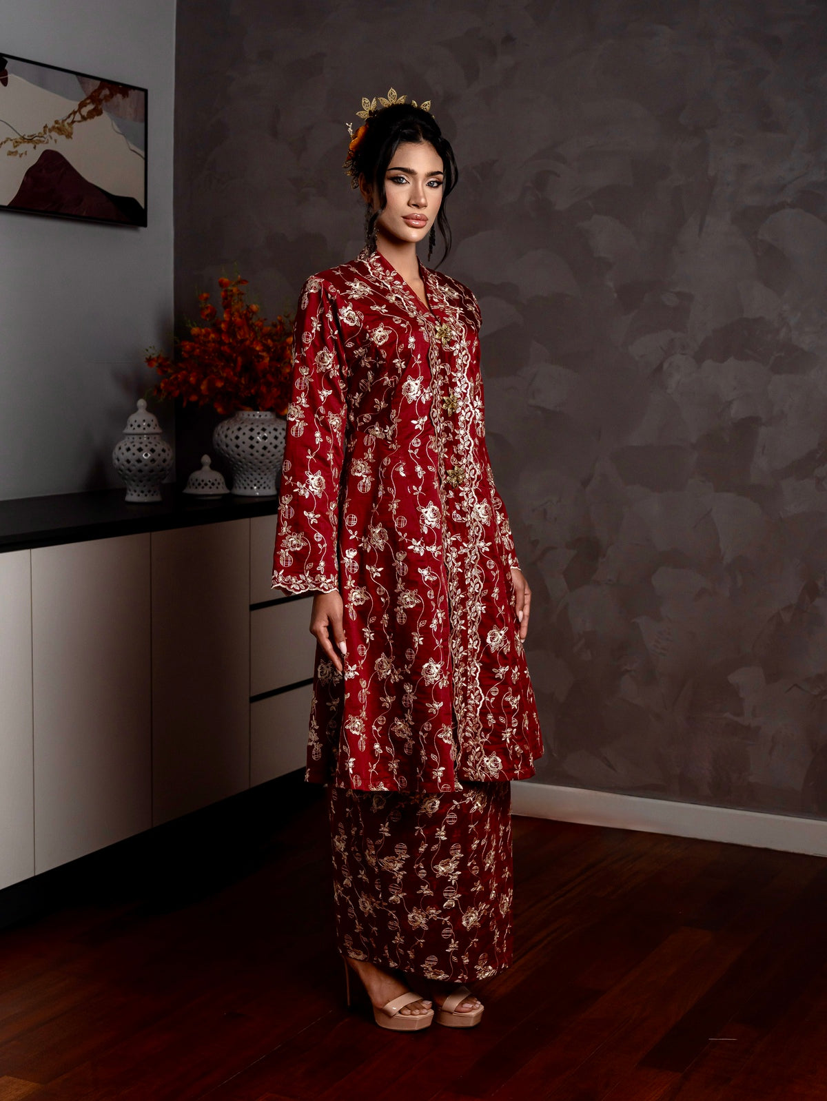 Qaseh Kebarung Classic - Maroon emanuelfemme
