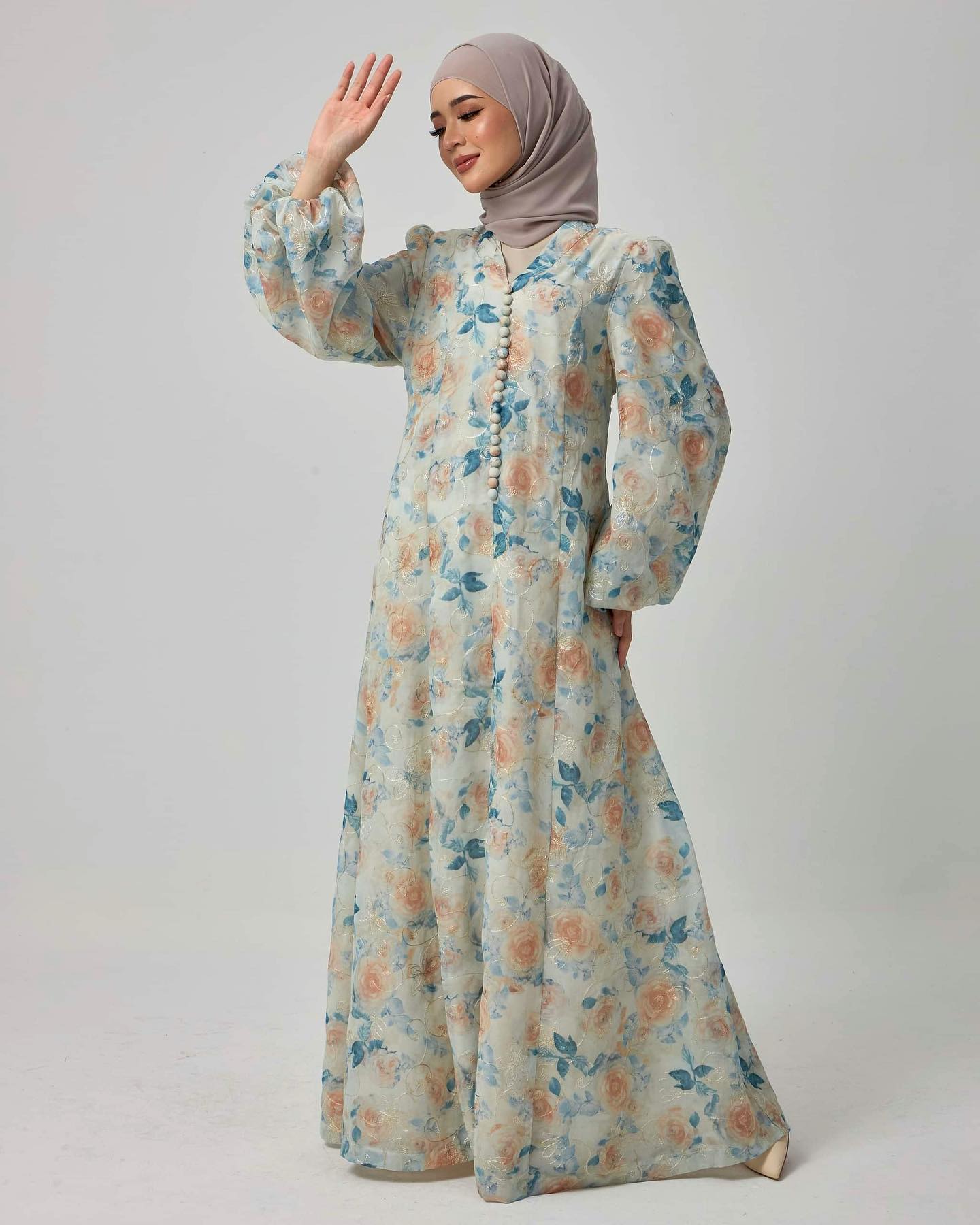 Femme Silk Dress - Blue EMANUEL FEMME
