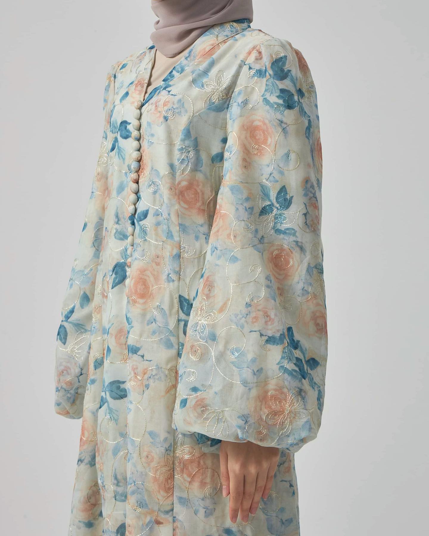 Femme Silk Dress - Blue EMANUEL FEMME