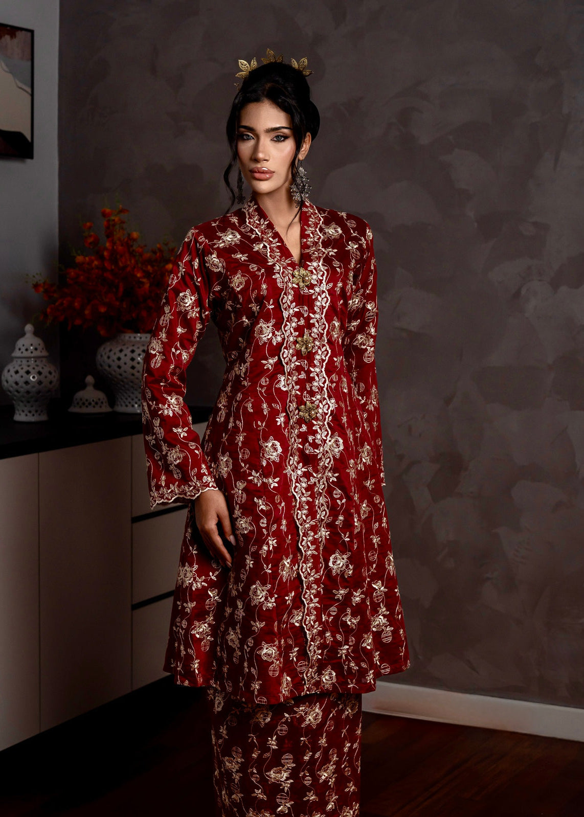 Qaseh Kebarung Classic - Maroon emanuelfemme
