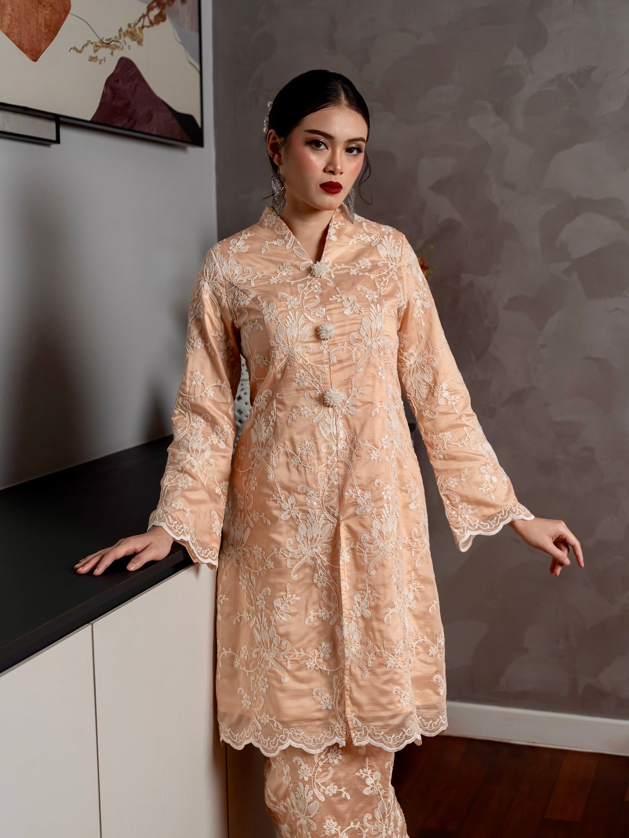 Kebaya Seri Ayura - Champagne Nude EMANUEL FEMME