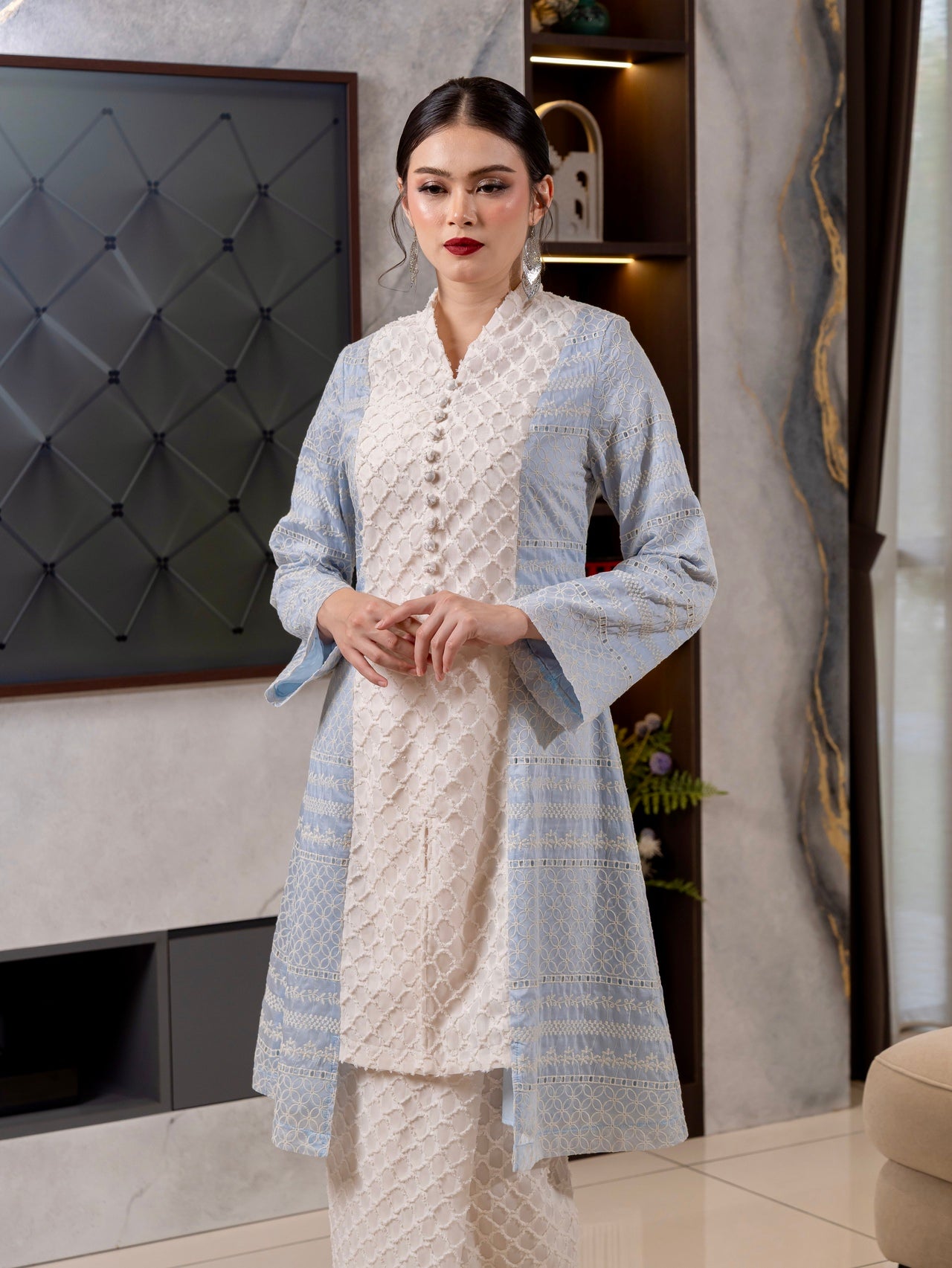 Kebarung Seri Elara - Soft Blue EMANUEL FEMME