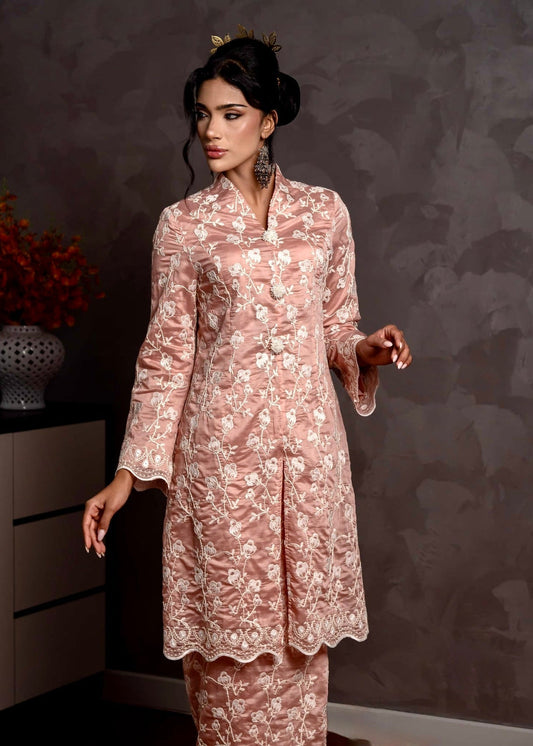 Kebaya Seri Zara - Soft Pink EMANUEL FEMME