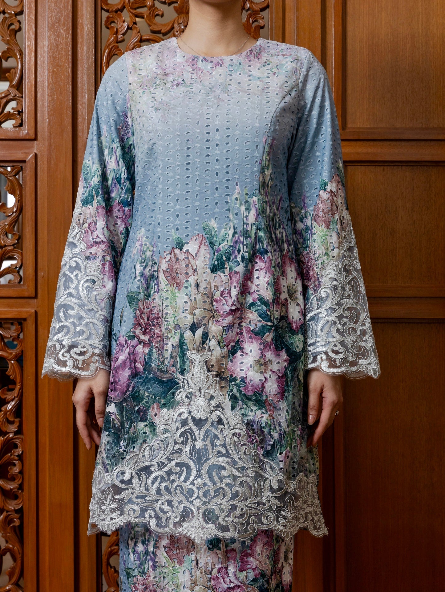 {LIMITED EDITION} Lynnie Kurung Modern - Ash Blue EMANUEL FEMME