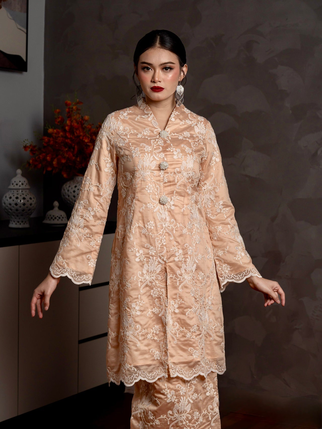 Kebaya Seri Ayura - Champagne Nude EMANUEL FEMME