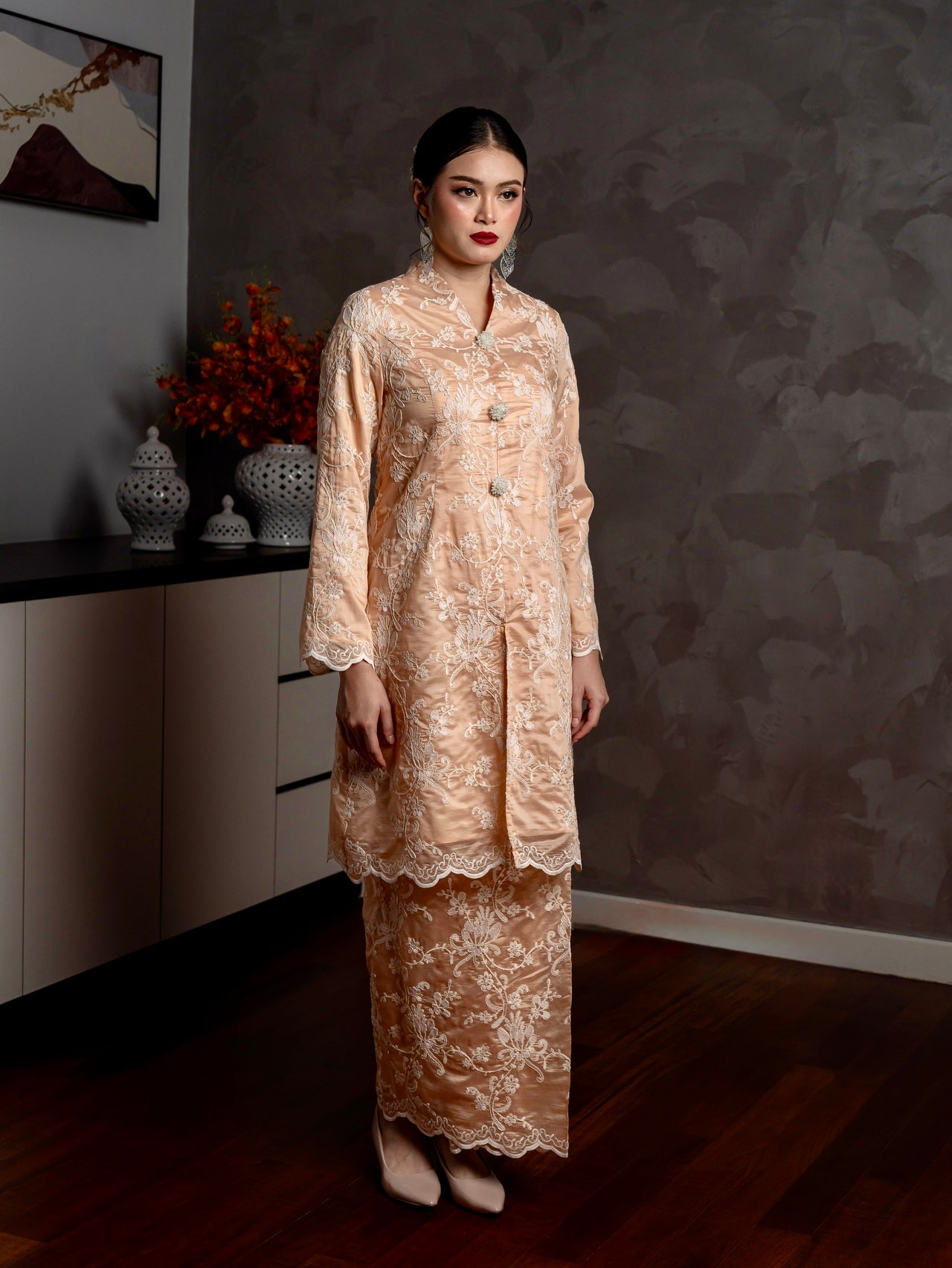 Kebaya Seri Ayura - Champagne Nude EMANUEL FEMME