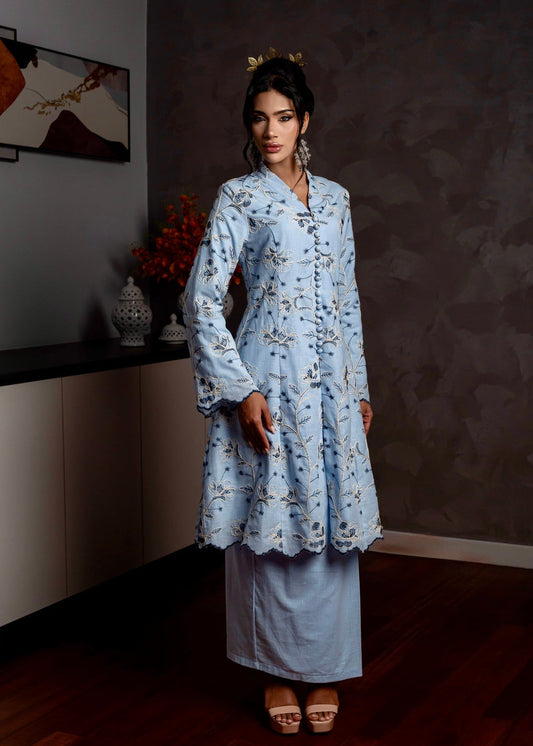 Emelia Kebarung Linen - Baby Blue EMANUEL FEMME