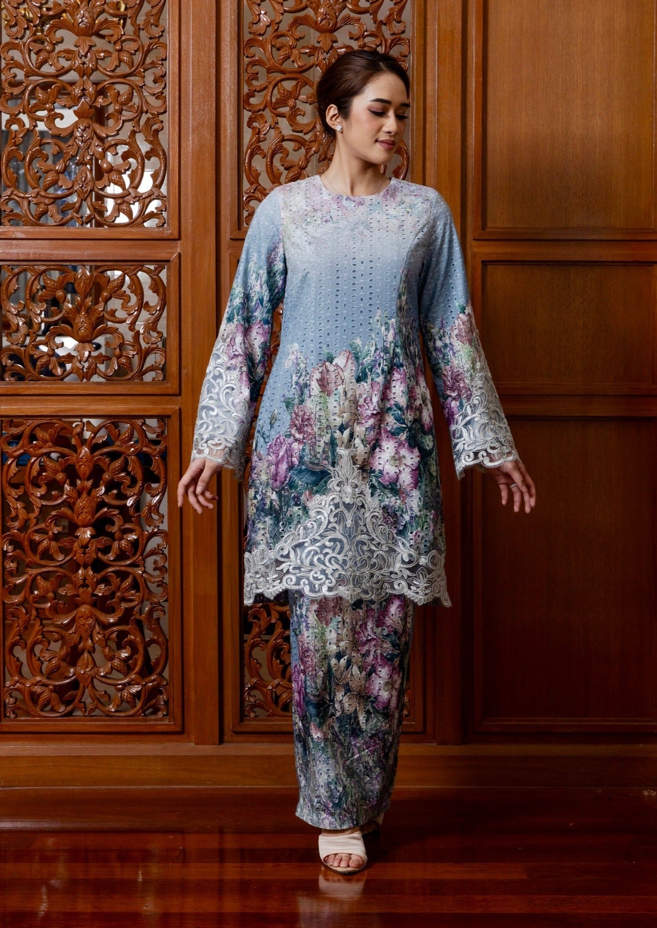{LIMITED EDITION} Lynnie Kurung Modern - Ash Blue EMANUEL FEMME
