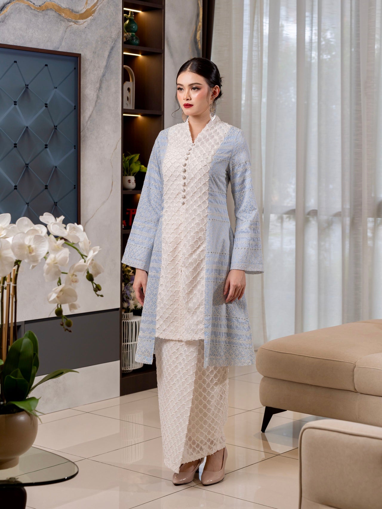 Kebarung Seri Elara - Soft Blue EMANUEL FEMME