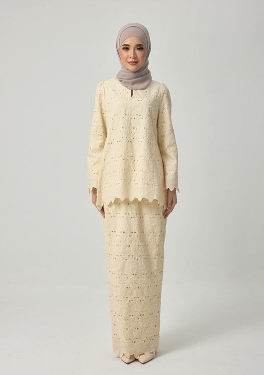 Jarrel Kurung Kedah - Soft Yellow EMANUEL FEMME