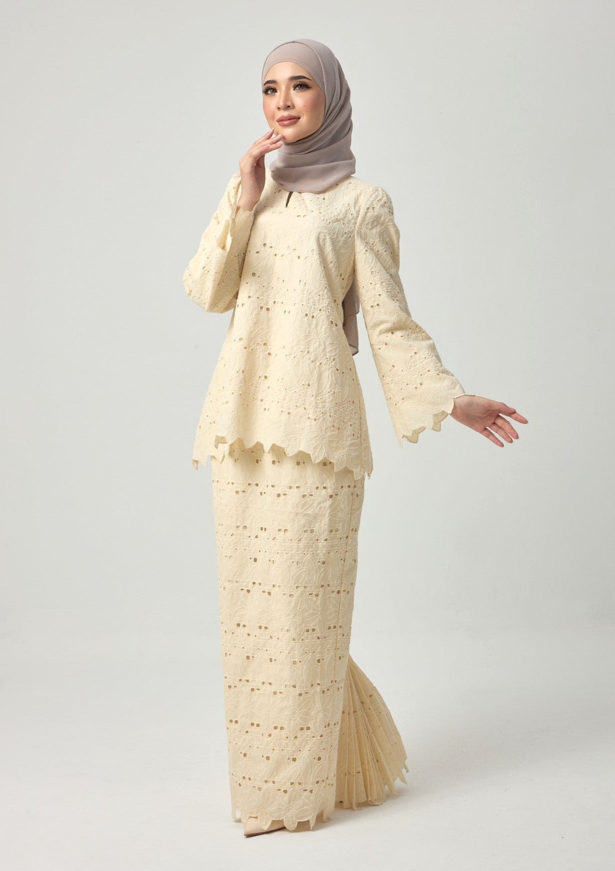 Jarrel Kurung Kedah - Soft Yellow EMANUEL FEMME