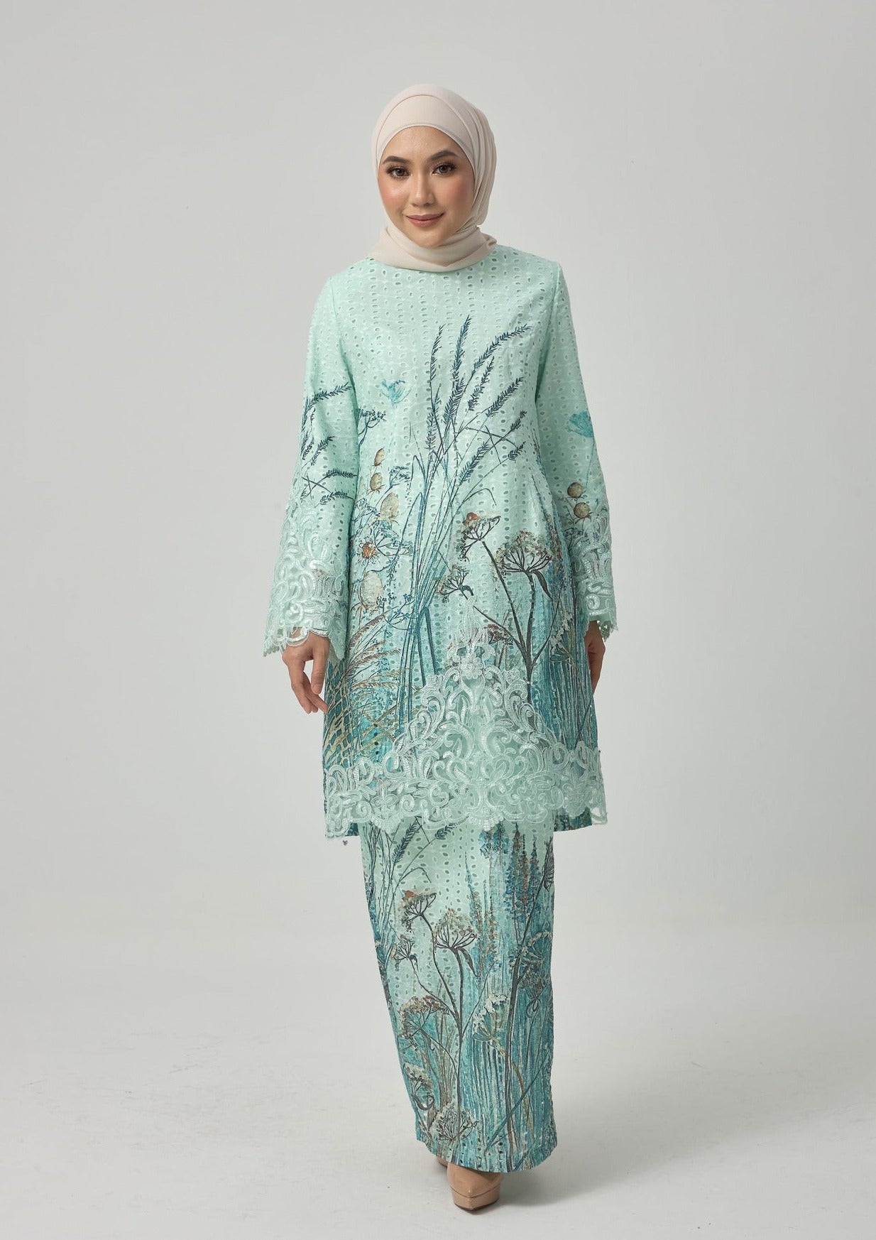 {LIMITED EDITION} Dandelion Kurung Modern - Mint Green EMANUEL FEMME