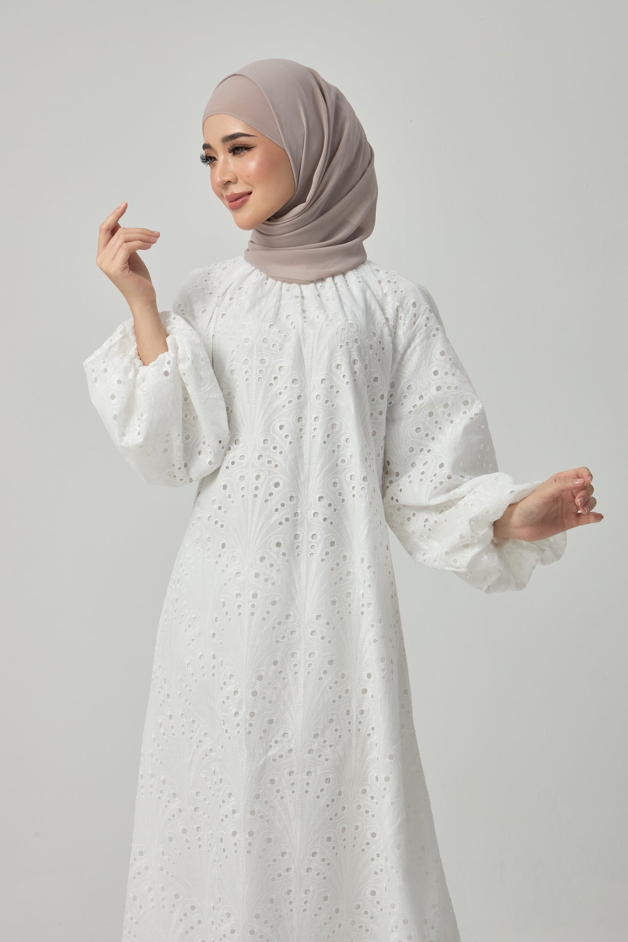 Luna Dress - White EMANUEL FEMME