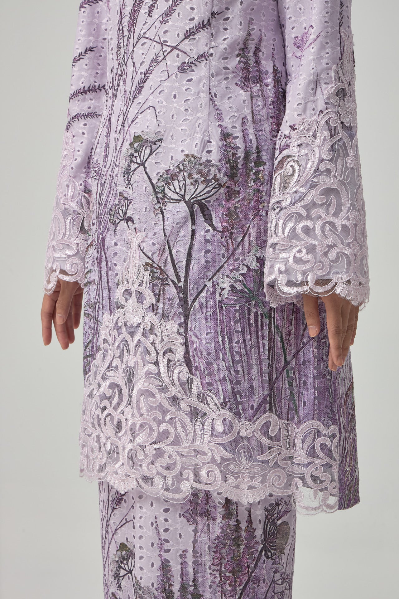 {LIMITED EDITION} Dandelion Kurung Modern - Purple EMANUEL FEMME