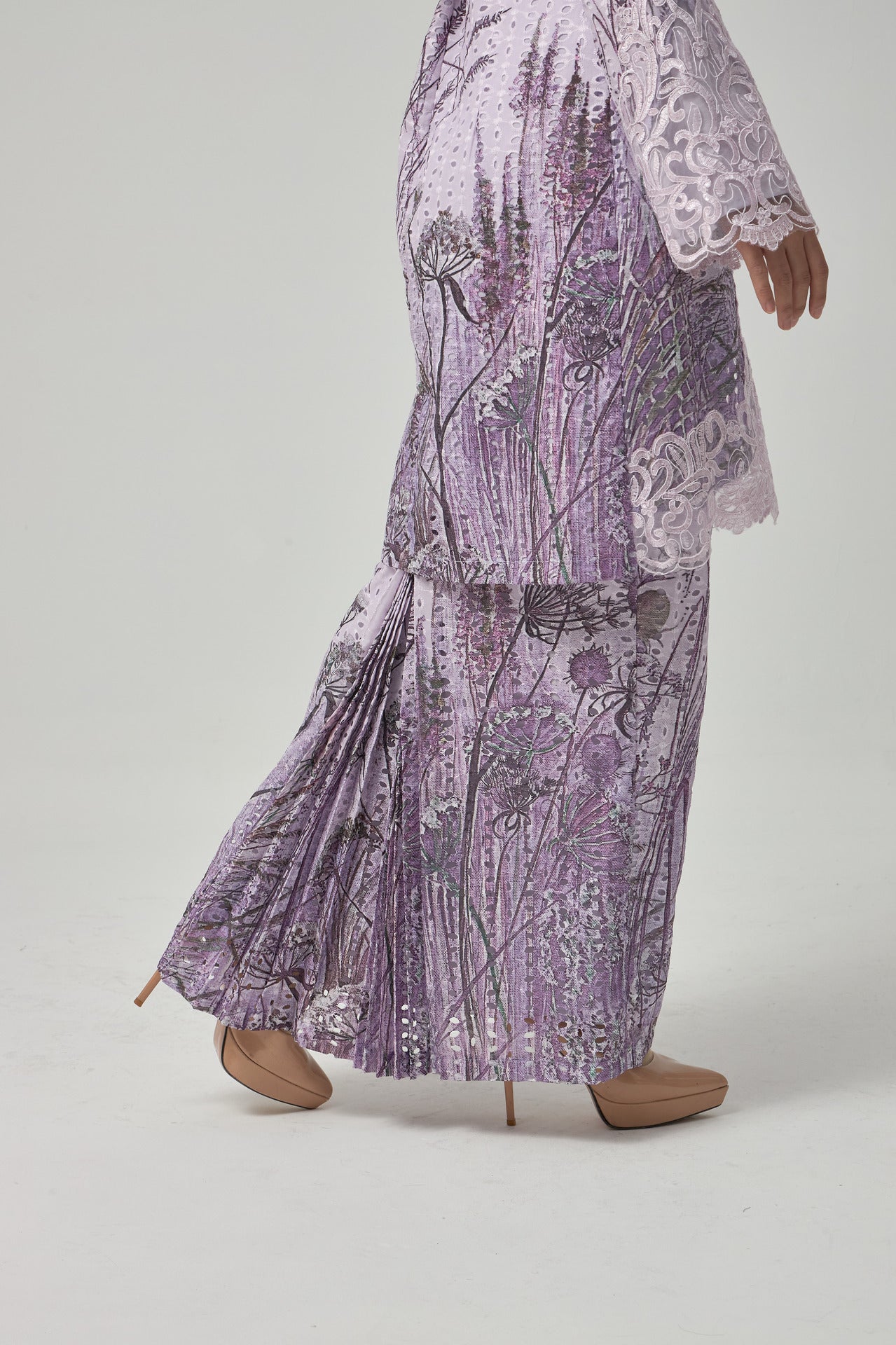 {LIMITED EDITION} Dandelion Kurung Modern - Purple EMANUEL FEMME