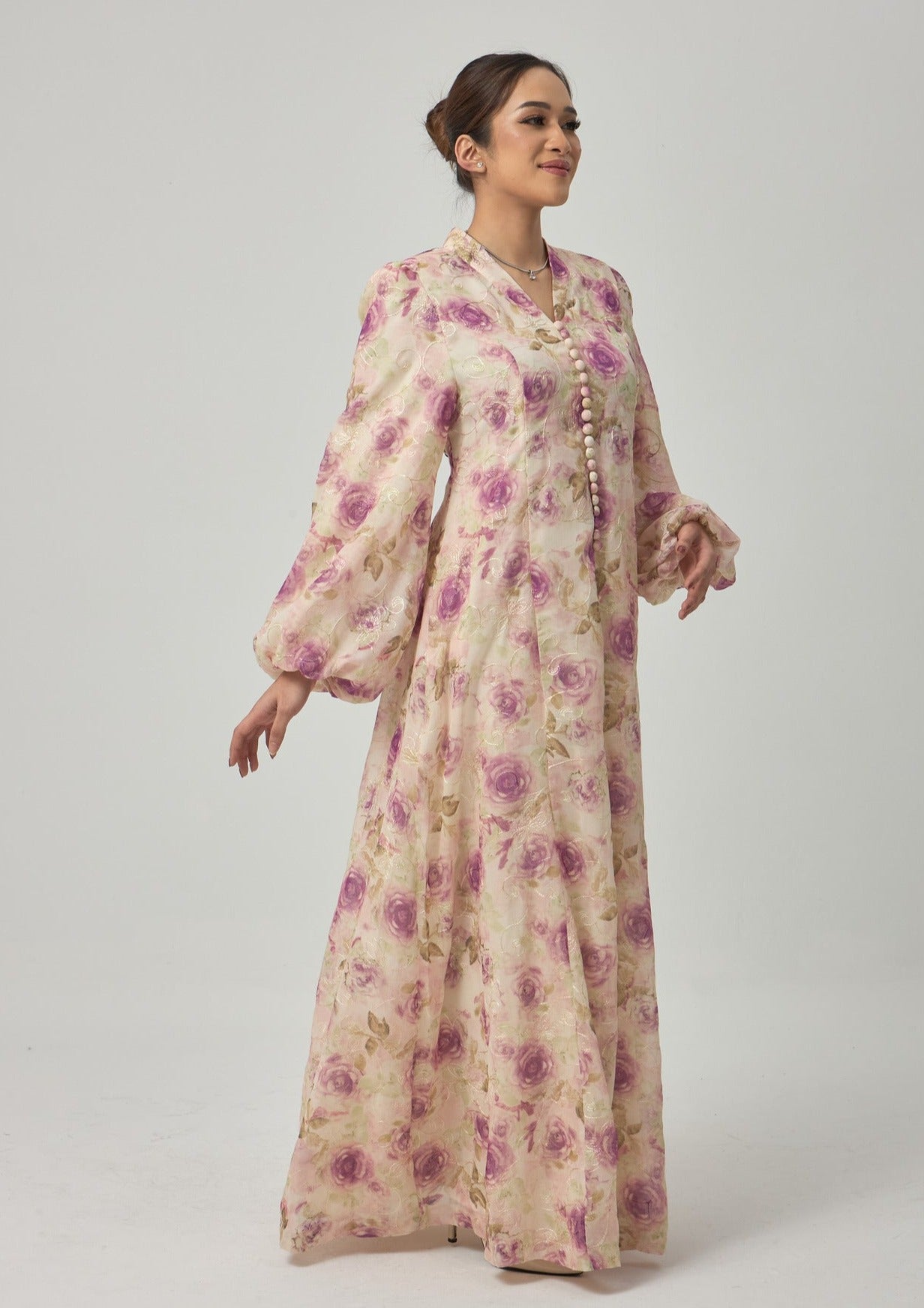 Femme Silk Dress - Purple EMANUEL FEMME