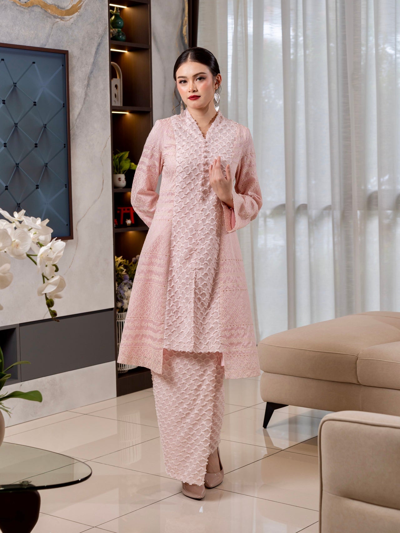 Kebarung Seri Elara - Soft Pink EMANUEL FEMME